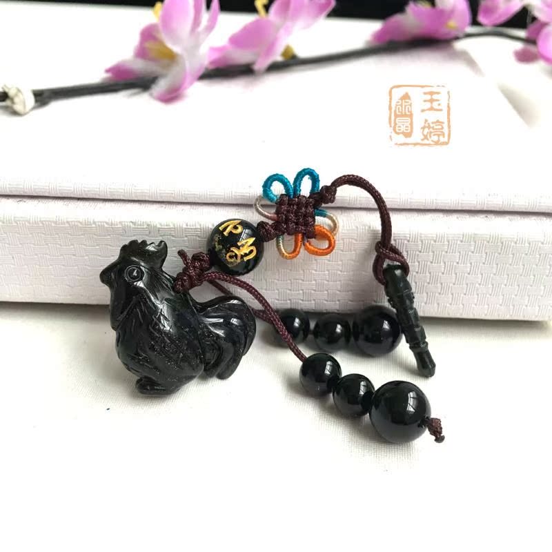 精雕天然黑曜石鸡大吉大利链黑水晶风水鸡大吉大利吊坠转运手机|ruв категории Цифровые аксессуары, аксессуары для мобильных телефонов, аксессуары для мобильных телефонов, мобильный телефон/телефон цепь - от Buy2taobao.com для оказания профессиональной услуги покупки агента Taobao