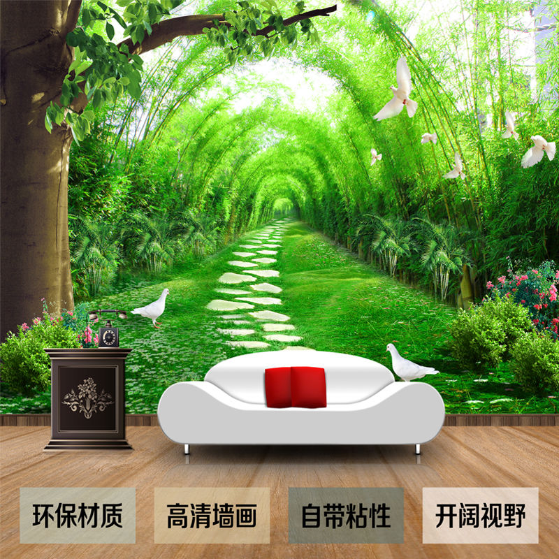 风景壁画自粘墙贴墙纸墙画壁纸仿真3D立体客厅沙发电视背景墙山水|msdalam kategori Aksesori rumah, lukisan hiasan, DIY/Lukisan digital - dari Buy2taobao.com untuk memberikan perkhidmatan ejen Taobao profesional membeli