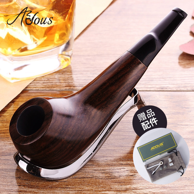 Love ZULU pipe Portable drumsticks Ebony Cut tobacco solid wood old-fashioned filter Tobacco manual carvingin the ZIPPO/Swiss Army Knife/Glasses , Smoking , Pipe category - from Buy2taobao.com to provide professional Taobao agent buy service
