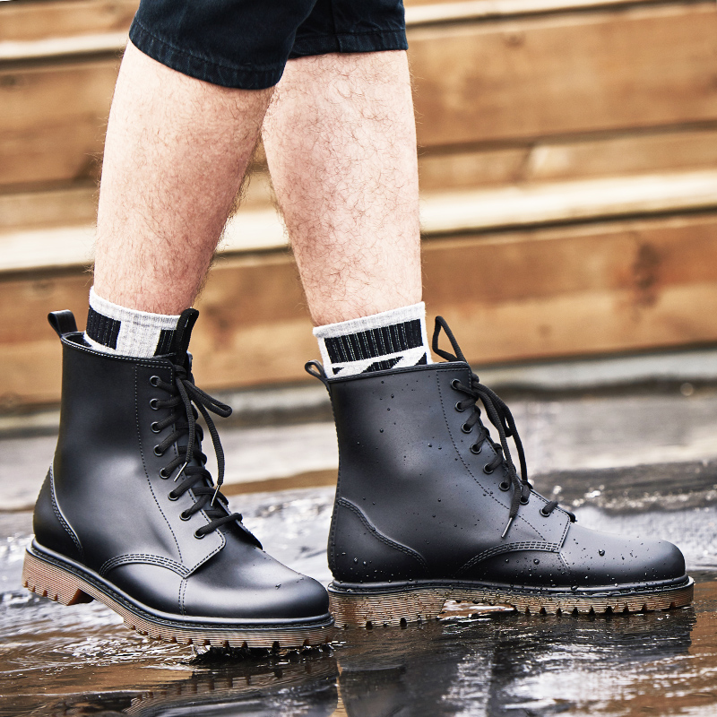Rain shoes man waterproof fashion leisure time Low Martin Boots construction site non-slip water boots Rubber shoes Korean Edition Waterproof shoesin the Men's Shoes, Rain Boots category - from Buy2taobao.com to provide professional Taobao agent buy service