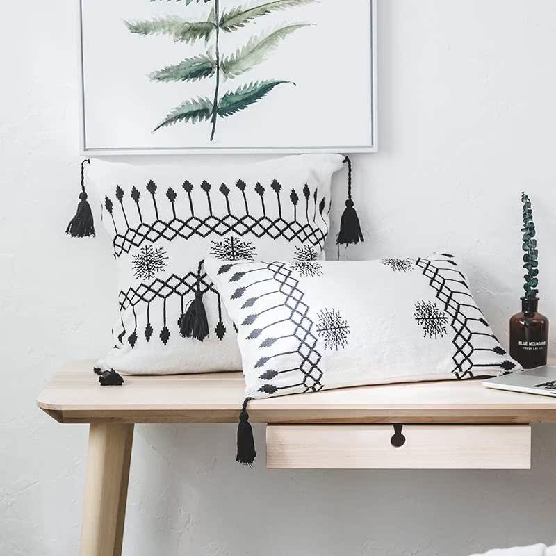 Weisien Nordic style Pillows Waist sofa Bedside Open Houses decorate Cushion automobile Backrest pad Cottonin the Home Fabric , Pillow/Pillow category - from Buy2taobao.com to provide professional Taobao agent buy service