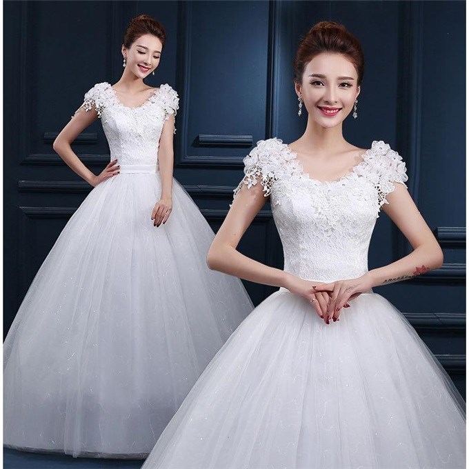 Wedding dress bride marry Simplicity Large white Tailing Off Shoulder Wedding dressin the Women's clothing/Boutique , Wedding/Cheongsam/Formal dress , Wedding category - from Buy2taobao.com to provide professional Taobao agent buy service