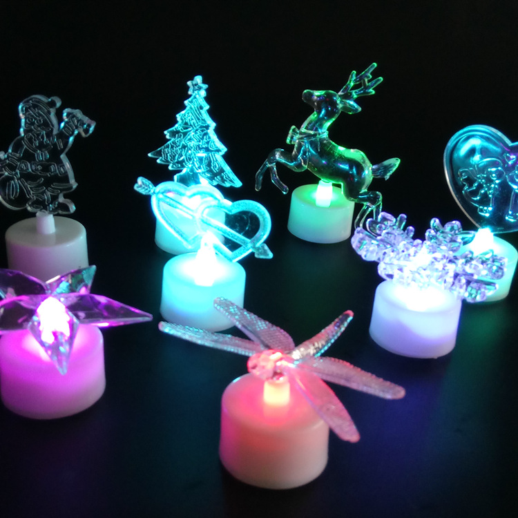 Acrylic Butterfly lamp Apple Fawn Small bell Snowflake star Santa Claus christmas tree Nightlightin the Toy/Childs/Puzzle/Building block/Model , Electronic/Light/Aerated/Tricky Toy , Electronic Toys category - from Buy2taobao.com to provide professional Taobao agent buy service