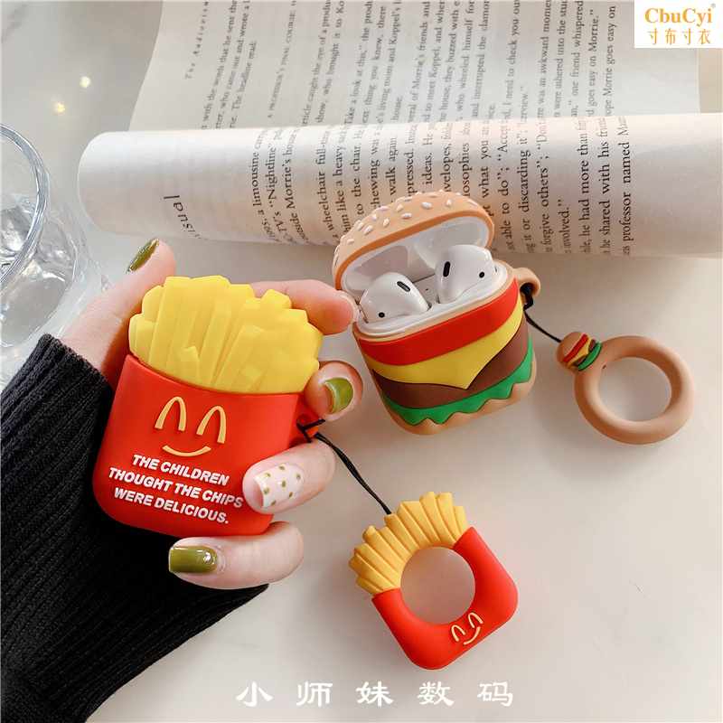 personality Food goods Hamburger French fries AirPods1/2 smart cover Apple wireless Bluetooth headsetin the 3C Digital Accessories, MP3/MP4 Fitting , Headphone Accessories category - from Buy2taobao.com to provide professional Taobao agent buy service