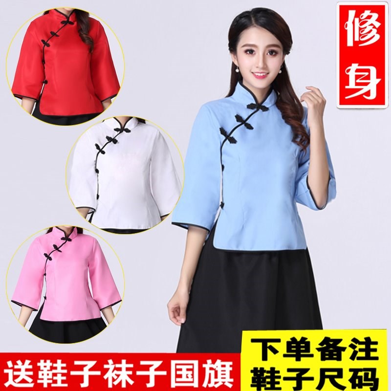 夏季新品加大半身裙合唱服团体秧歌服合唱团民国风淑女演出服毕业在类目 女装/女士精品, 唐装/民族服装/舞台服装, 民族服装/舞台装中 - 来自Buy2taobao.com提供专业的淘宝代购服务