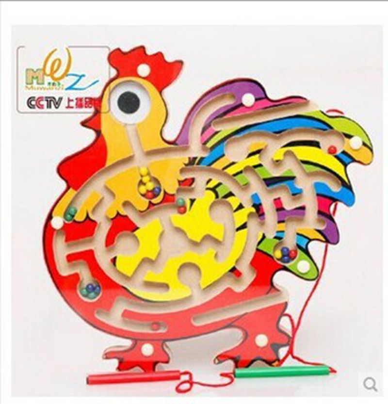 木丸子大公鸡磁性迷宫 运笔迷宫 儿童益智玩具 木制玩具|ruв категории игрушка/коляска/головоломка/блоки/модель, Разблокировать/лабиринт/кубик Рубика/умная игрушка, лабиринт класса - от Buy2taobao.com для оказания профессиональной услуги покупки агента Taobao