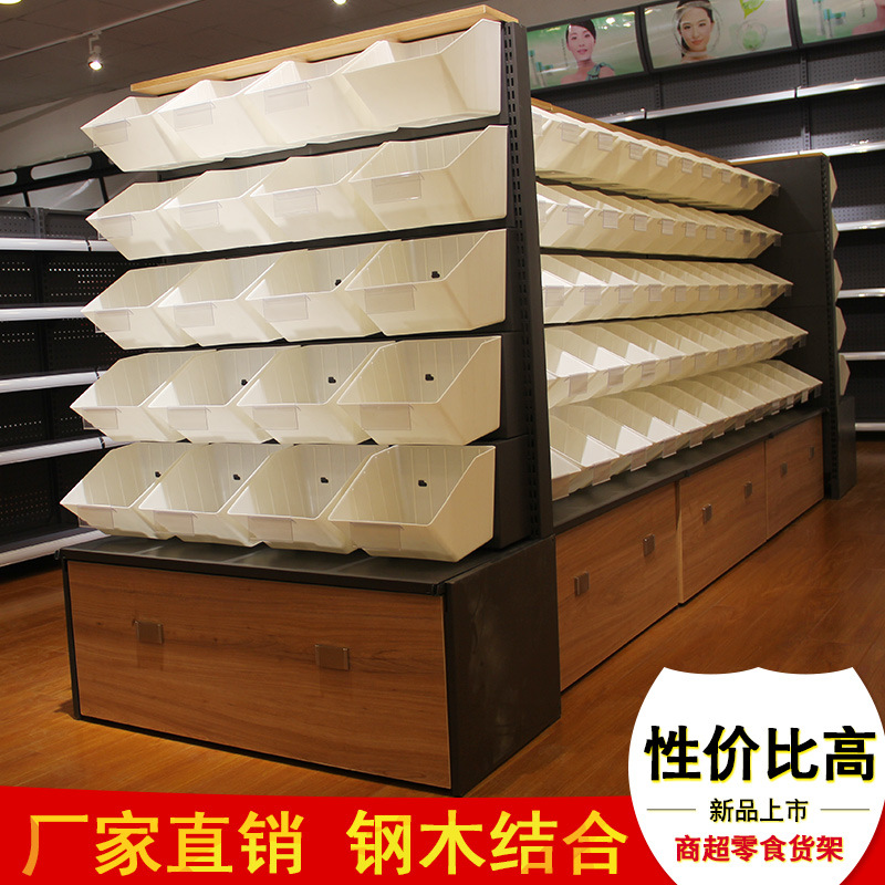 超市钢木零食货架 便利店散装零食进口休闲食品货架在类目 商业/办公家具, 货架/展柜, 超市货架中 - 来自Buy2taobao.com提供专业的淘宝代购服务