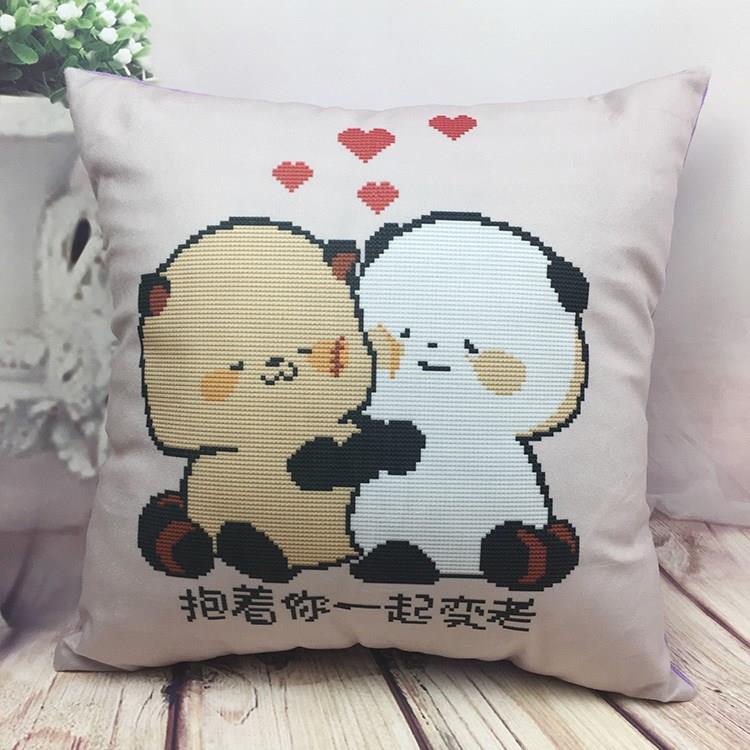 毕业节日礼物情侣汽车一对十字绣可爱卡通动漫抱枕客厅枕头靠背垫在类目 居家布艺, 十字绣及工具配件, 十字绣套件中 - 来自Buy2taobao.com提供专业的淘宝代购服务