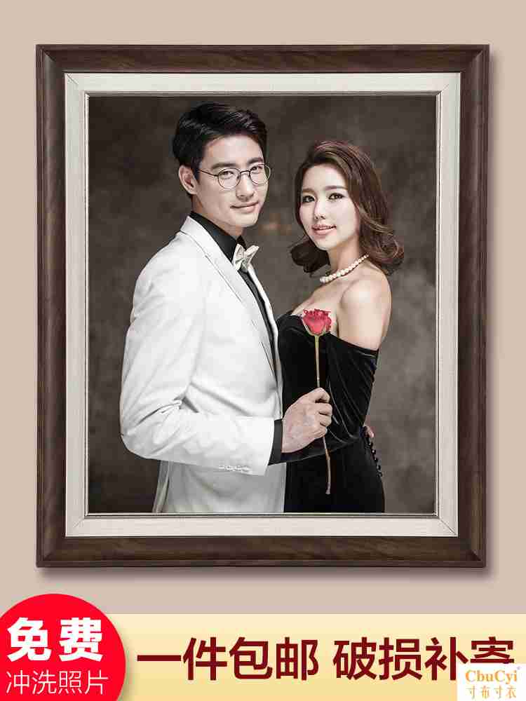 Family portraits solid wood Wedding photos Photo frame enlarge Wall hanging European style 50 inch 48 inch 40 Photo Photo frame makein the Home accessories , Frame/Frames category - from Buy2taobao.com to provide professional Taobao agent buy service