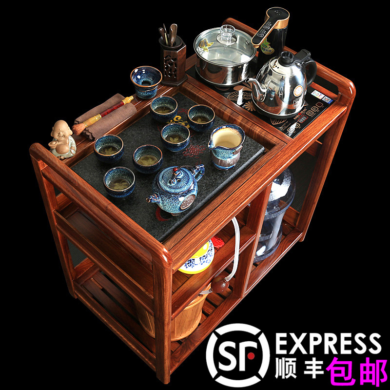 Rosewood Tea Car solid wood move Tea Service Rosewood tea set household Kungfu Online balcony tea table Black stone tea trayin the Tableware , Tea set , Tea tray category - from Buy2taobao.com to provide professional Taobao agent buy service