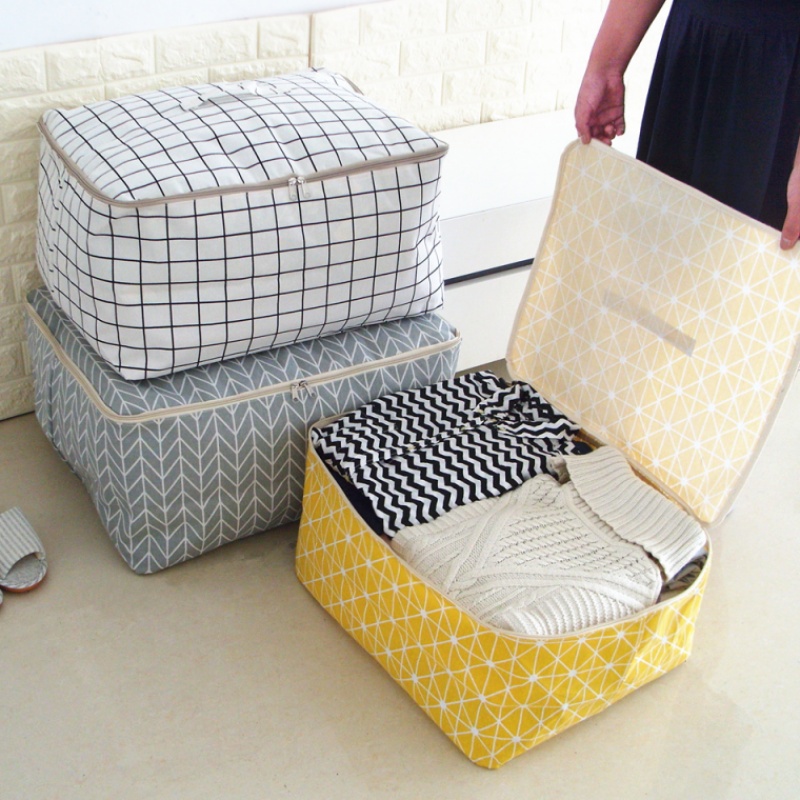 Large zipper canvas Move pack quilt Storage bag clothes quilt with cotton wadding Storage bag Storage box fold Finishing Boxin the Storage consolidation , Home Storage appliances , Storage box , Storage box category - from Buy2taobao.com to provide professional Taobao agent buy service