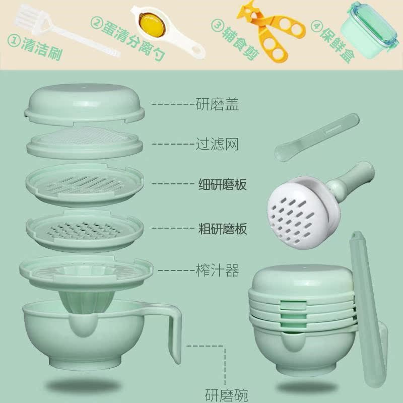 輔食碗蔬菜泥便攜煮工具嬰兒鋪食機兒童輔食研磨機小型蒸抖音在類目 尿片/洗護/餵哺/推車牀, 水杯/餐具/研磨/附件, 食物研磨器中 - 來自Buy2taobao.com提供專業的淘寶代購服務