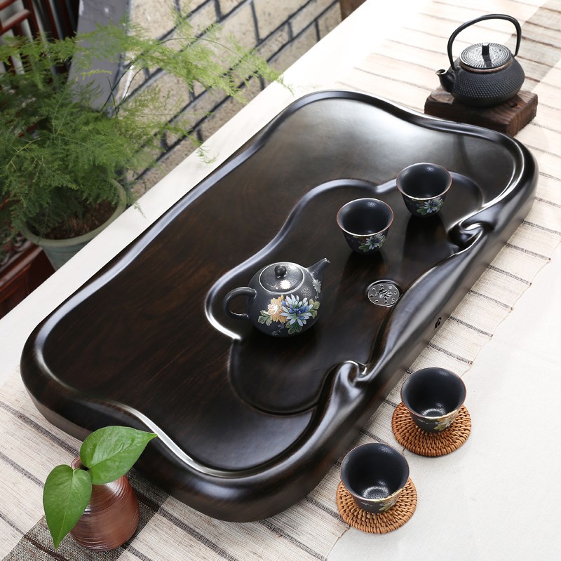 黑檀木茶盘家用整块简易茶海茶台大小号长方形原木花梨茶托盘实木在类目 餐饮具, 茶具, 茶盘中 - 来自Buy2taobao.com提供专业的淘宝代购服务