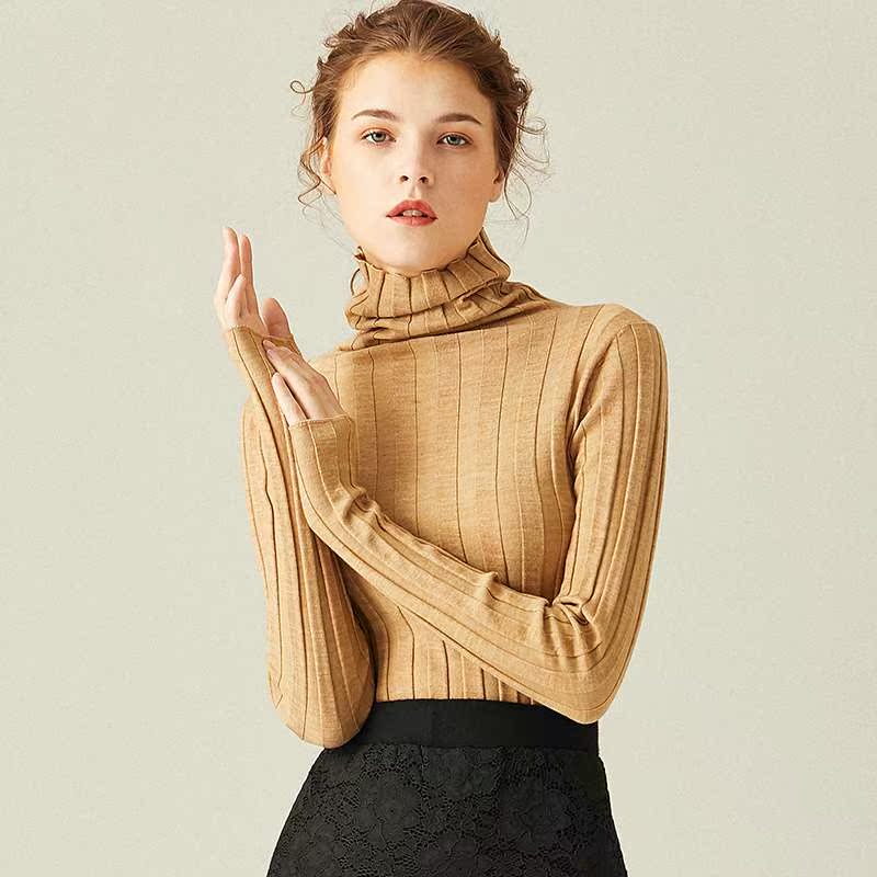 高领毛衣女2018秋冬新款时尚长袖修身纯色针织打底羊毛衫套头上衣|ruв категории Женская одежда, свитер - от Buy2taobao.com для оказания профессиональной услуги покупки агента Taobao