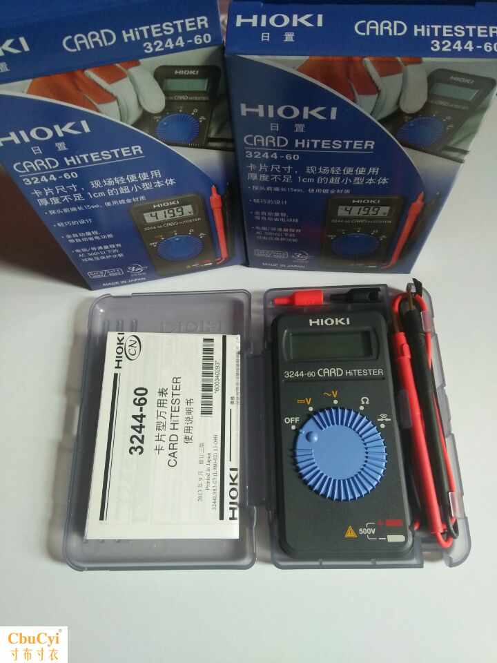 日本日置HIOKI 卡片型袖珍萬用表 3244-60 萬用在類目 五金/工具, 儀器儀表, 萬用表中 - 來自Buy2taobao.com提供專業的淘寶代購服務