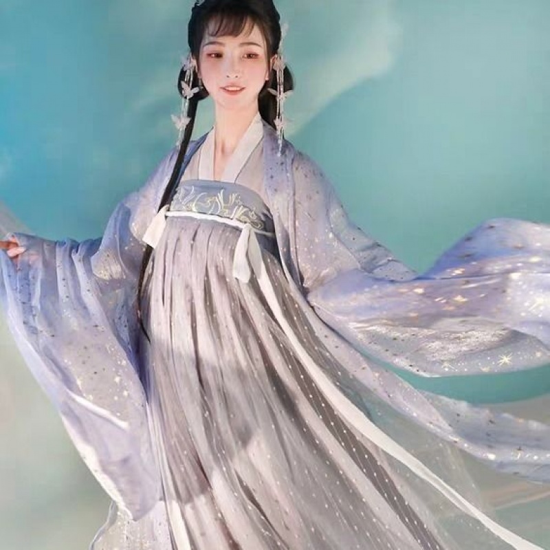 雲裳紀雲月藍金古裝漢服女唐制齊胸襦裙大袖漢服漢元素日常套裝在類目 女裝/女士精品, 唐裝/民族服裝/舞臺服裝, 民族服裝/舞臺裝中 - 來自Buy2taobao.com提供專業的淘寶代購服務