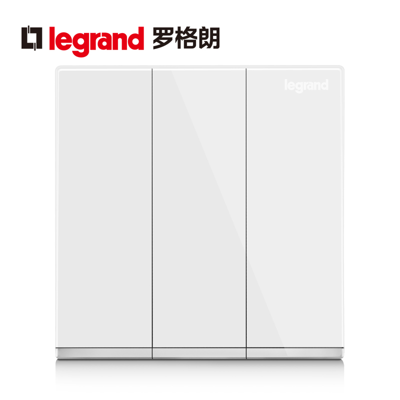 TCL罗格朗k8逸景玉兰白三位双控带银条开关三联双控三开双控银边|msdalam kategori elektronik/Electrician, Tukar, suis kawalan Dual - dari Buy2taobao.com untuk memberikan perkhidmatan ejen Taobao profesional membeli
