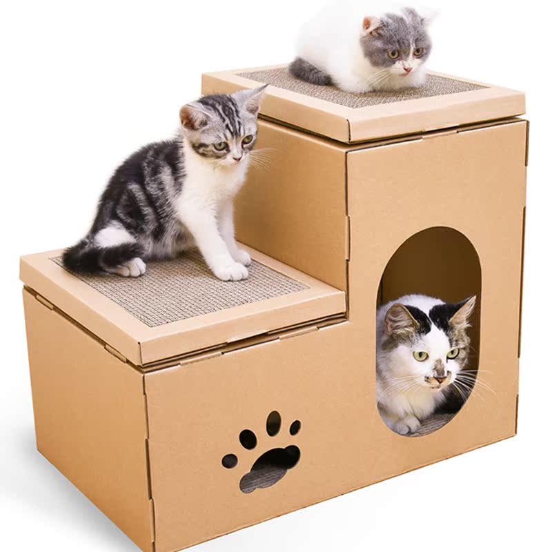 猫房子猫抓板磨爪器瓦楞纸猫窝纸板箱子双层别墅纸盒子猫咪纸箱屋在类目 宠物/宠物食品及用品, 猫/狗玩具, 猫抓板中 - 来自Buy2taobao.com提供专业的淘宝代购服务