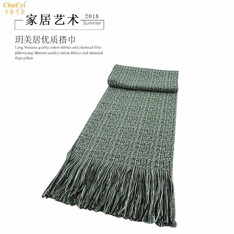 墨绿色棉麻搭巾北欧现代样板房装饰搭毯盖毯床尾巾床尾毯|ruв категории постельные принадлежности, досуг одеяло/одеяло/одеяло - от Buy2taobao.com для оказания профессиональной услуги покупки агента Taobao