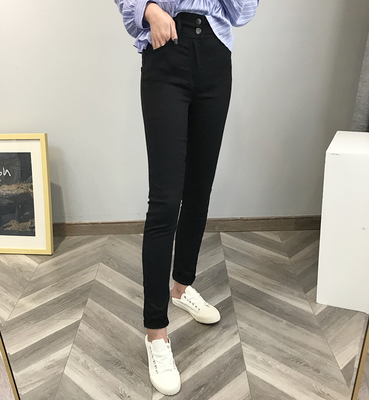 FCZVK002 美国单！缘！2020春新 简约修身显瘦百搭牛仔裤长裤女