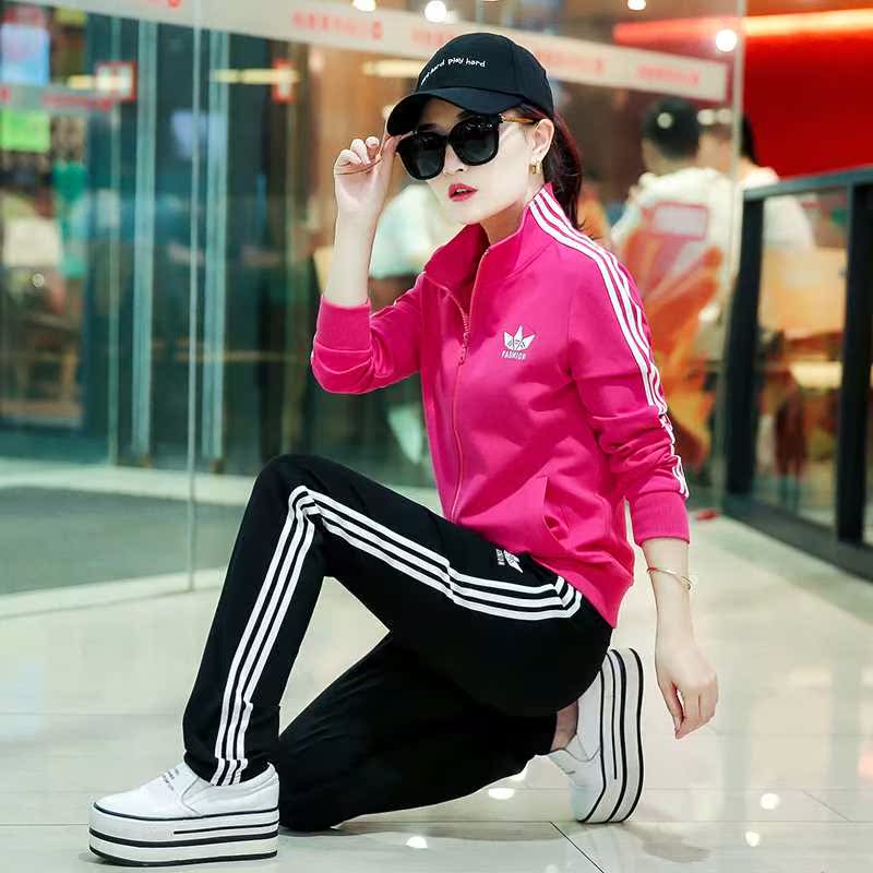 运动套装女春秋2019新款时尚大码宽松跑步卫衣休闲衣服两件套女潮|ruв категории Женская одежда, костюм/студенты школьную форму/обмундирования, досуг, спортивный костюм - от Buy2taobao.com для оказания профессиональной услуги покупки агента Taobao