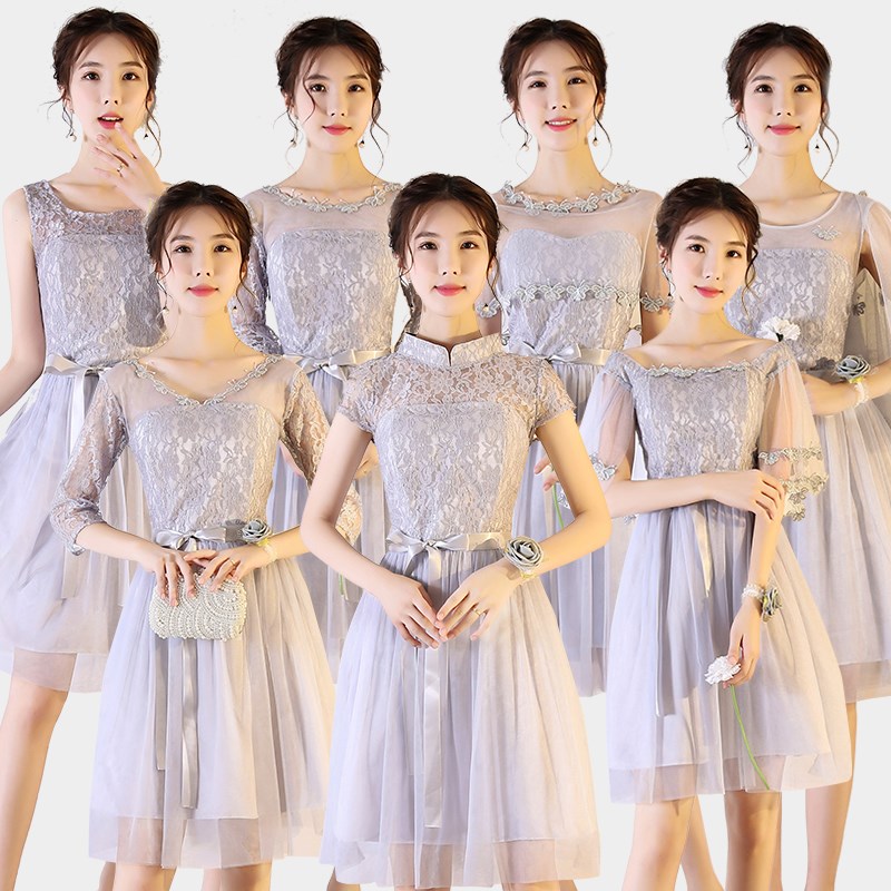 伴娘礼服女2018新款 短款韩版结婚姐妹团闺蜜装蓬蓬裙2 019春冬季在类目 女装/女士精品, 婚纱/旗袍/礼服, 礼服/晚装中 - 来自Buy2taobao.com提供专业的淘宝代购服务