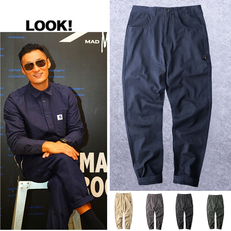 香港潮牌余文乐工装裤长裤男大码百搭休闲裤陈冠希直筒宽松九分裤|ruв категории Мужская одежда, брюки - от Buy2taobao.com для оказания профессиональной услуги покупки агента Taobao