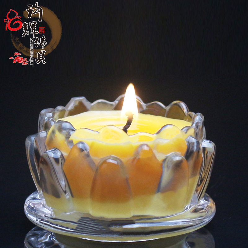 Xu Hui Buddha 8 hour Flat bottom Lotus Cup Butter lamp make offerings to Buddha Lamp supply smokeless environmental protection candle Botany Butterin the Festive supplies/Gift , Candle category - from Buy2taobao.com to provide professional Taobao agent buy service