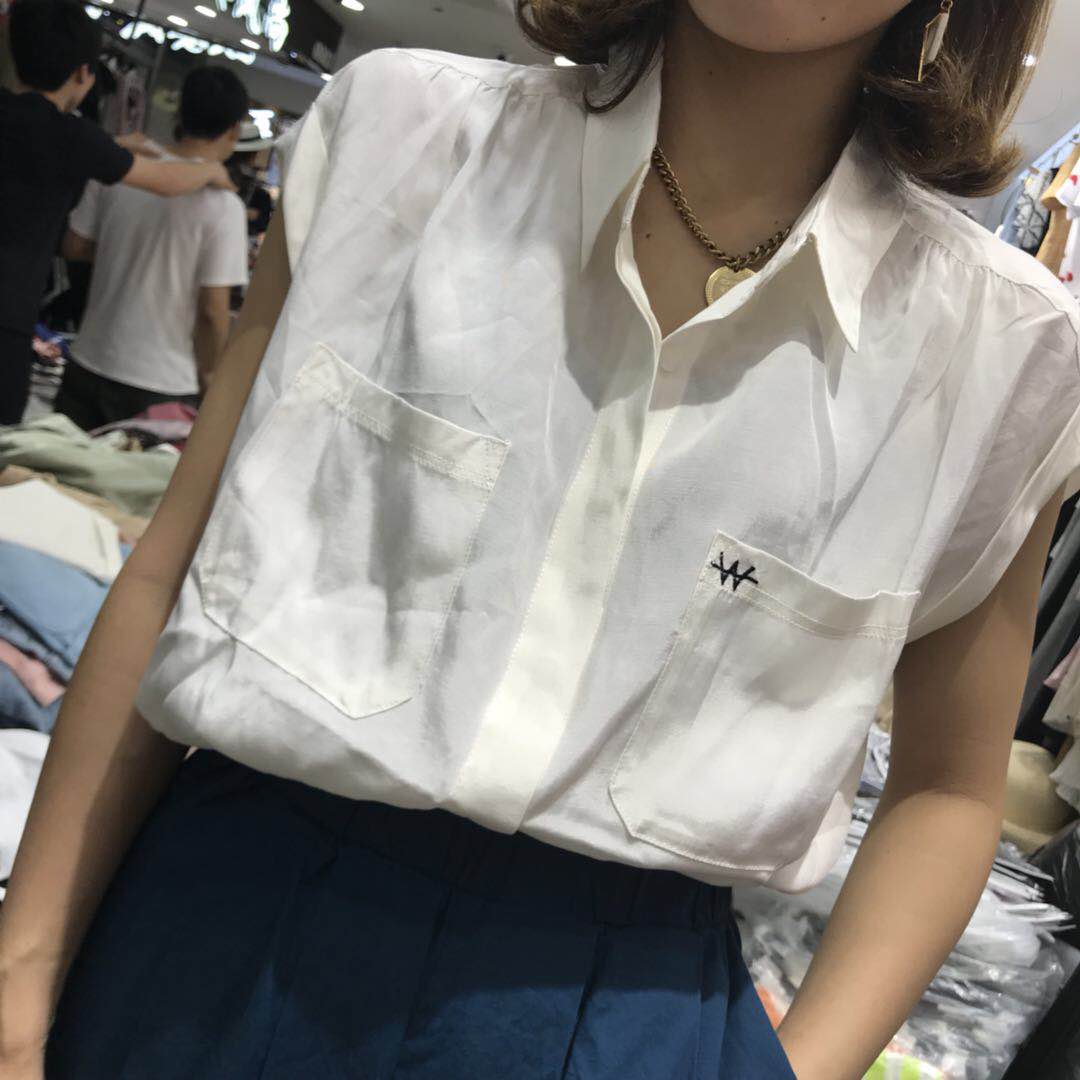 无袖背心衬衫口袋W字母——2101在类目 女装/女士精品, 衬衫中 - 来自Buy2taobao.com提供专业的淘宝代购服务