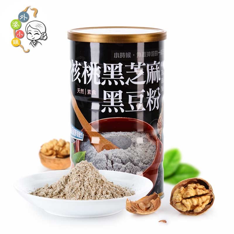 外婆小镇核桃黑芝麻黑豆粉糊孕妇吃的营养食品食用五谷杂粮熟早餐在类目 咖啡/麦片/冲饮, 天然粉粉食品中 - 来自Buy2taobao.com提供专业的淘宝代购服务