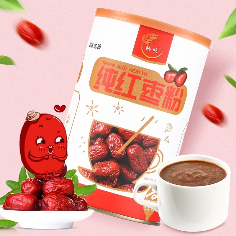 红枣粉 500g纯现磨免邮冲饮 早餐 营养 袋装红枣粉五谷杂粮粉饱|ruв категории кофе/хлопья/напиток, натуральный порошок питание - от Buy2taobao.com для оказания профессиональной услуги покупки агента Taobao