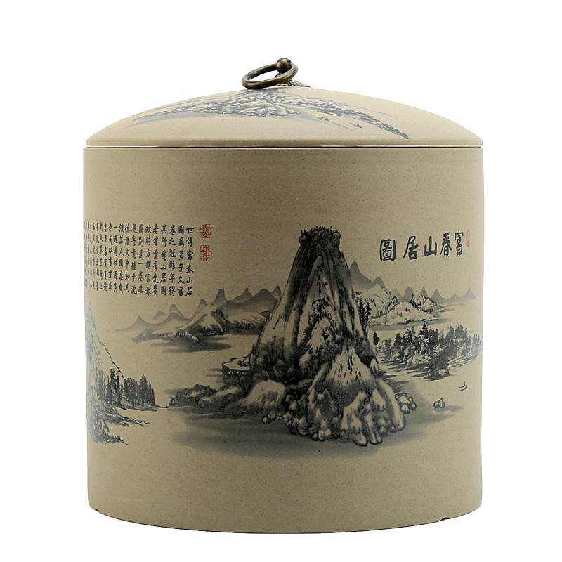 复古茶叶罐陶瓷大号 普洱粗陶复古7饼装防潮密封储茶罐茶仓醒茶器在类目 餐饮具, 茶具, 茶叶罐中 - 来自Buy2taobao.com提供专业的淘宝代购服务