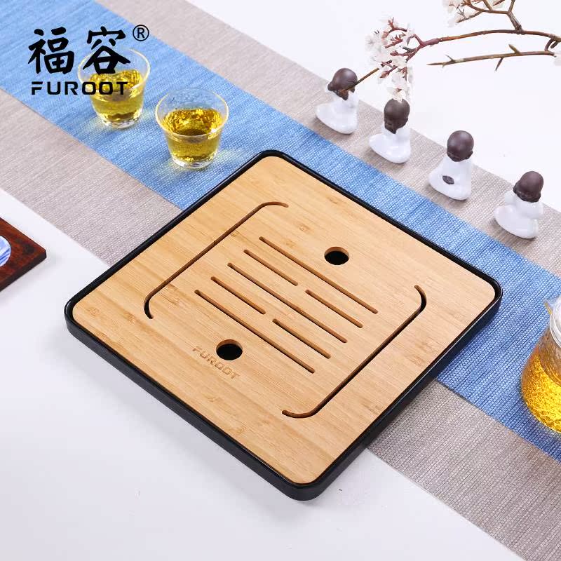 福容茶盘竹制功夫茶具办公圆形大小号竹制托盘储水茶海干泡台方形在类目 餐饮具, 茶具, 茶盘中 - 来自Buy2taobao.com提供专业的淘宝代购服务