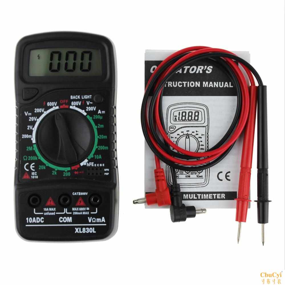 Digital Multimeter XL830L pocket digital display Universal Table Noctilucent Backlight function A multimeter Electricityin the Hardware/Tool , Instrumentation , Multimeter category - from Buy2taobao.com to provide professional Taobao agent buy service