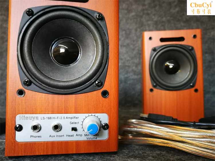 木质USB声卡解码音箱音质好一线直连2-3寸全频音箱带耳机功|msdalam kategori Peralatan Audio-visual, pembesar suara komputer multimedia - dari Buy2taobao.com untuk memberikan perkhidmatan ejen Taobao profesional membeli
