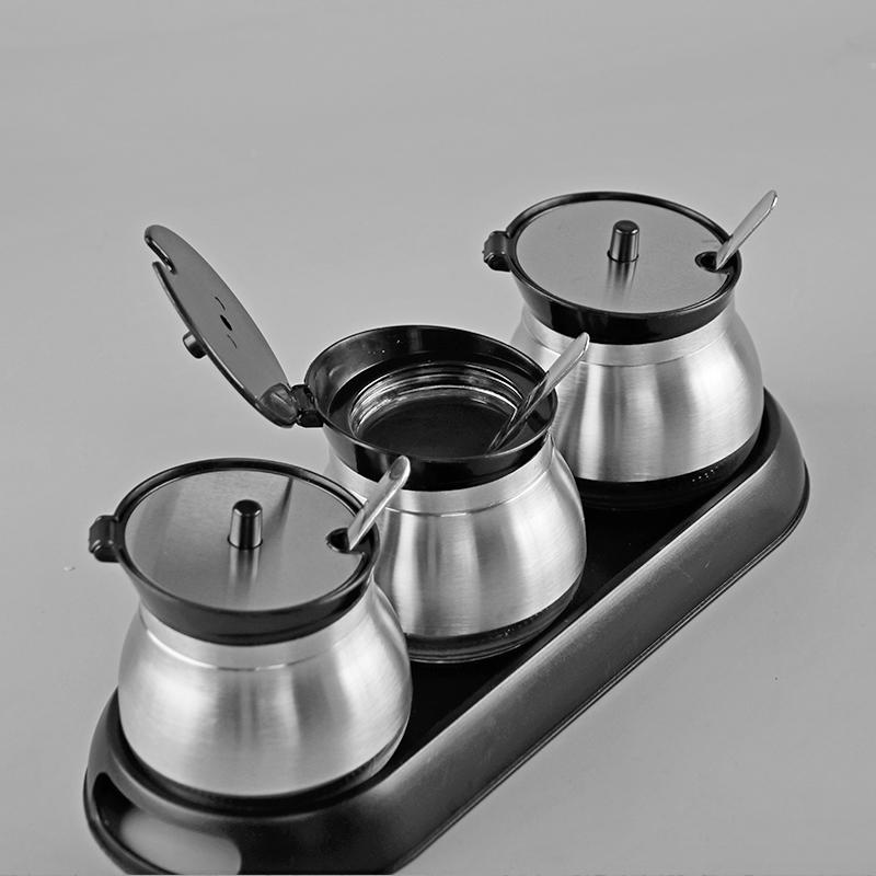 Geng Reading Family Seasoning Box suit Kitchen household Glass Salt shaker Stainless steel Cruet Sauce bottle combinationin the Kitchen/Cooking utensils , Kitchen Gadgets/Kitchen storage , Storage jars/Kitchen storage containers , Seasoning bottles category - from Buy2taobao.com to provide professional Taobao agent buy service