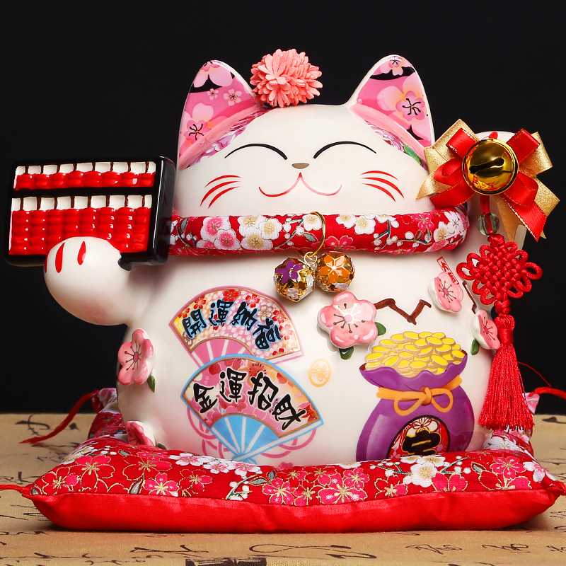 开光 陶瓷招财猫摆件 收银台家居发财存钱罐店铺头开业礼品0447|ruв категории Домашний быт, декоративная посуда, счастливая кошка - от Buy2taobao.com для оказания профессиональной услуги покупки агента Taobao