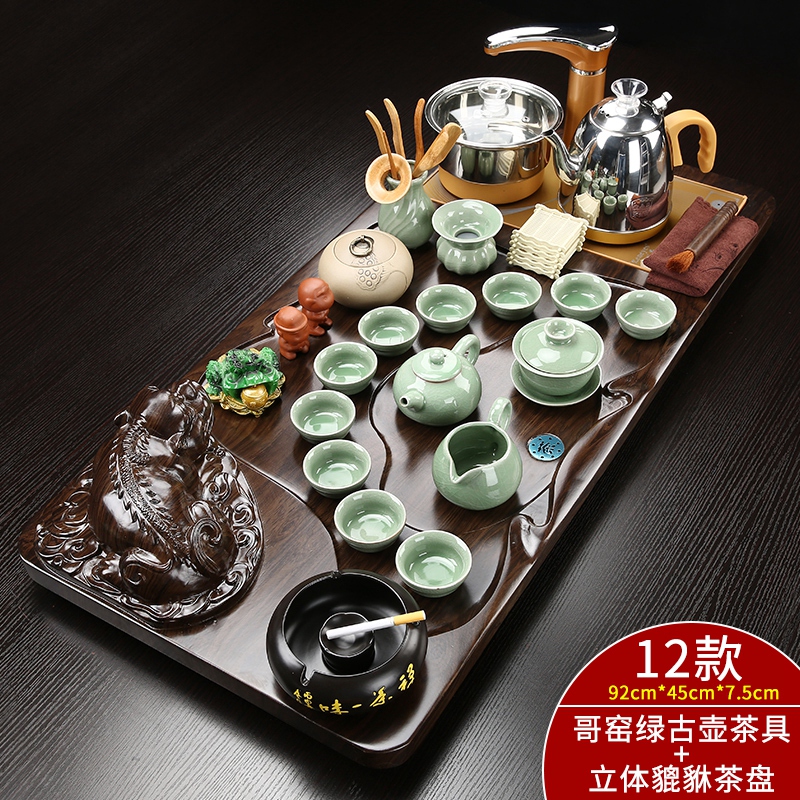 热炉茶台茶道实木茶盘全自动紫砂功夫茶具套装家用简约陶瓷茶杯电在类目 餐饮具, 茶具, 整套茶具中 - 来自Buy2taobao.com提供专业的淘宝代购服务