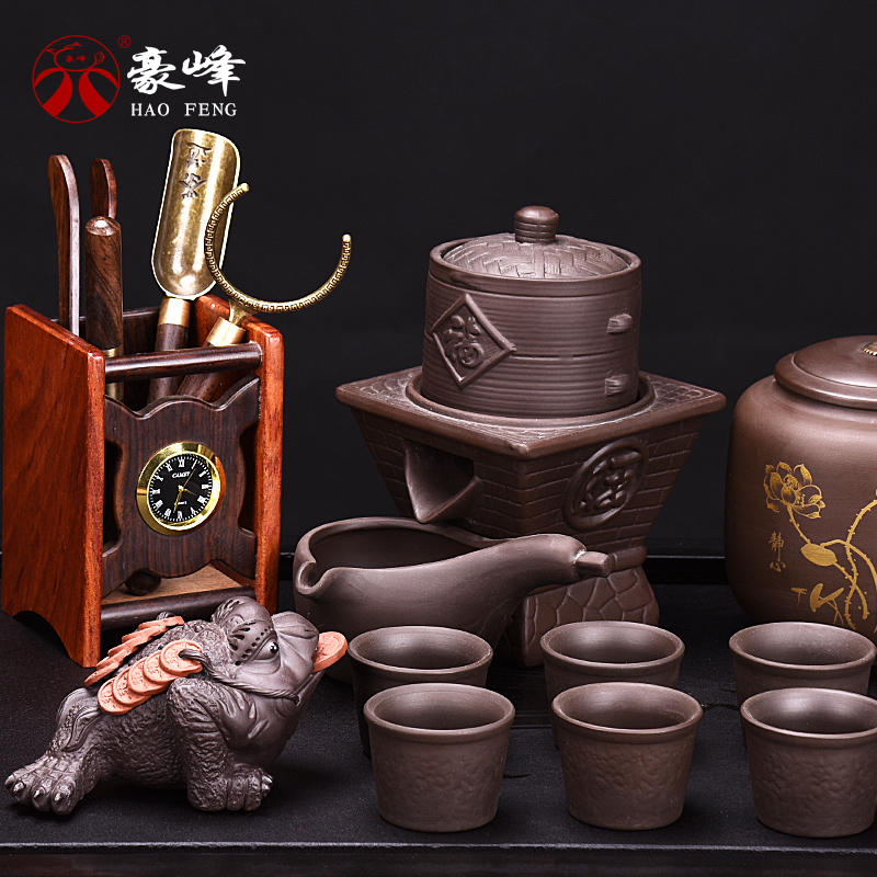 豪峰紫砂茶具套装家用半全自动石磨懒人功夫茶具茶杯茶叶罐泡茶杯|ruв категории посуда, чайный сервиз, кунг - Фу, чайный сервиз - от Buy2taobao.com для оказания профессиональной услуги покупки агента Taobao