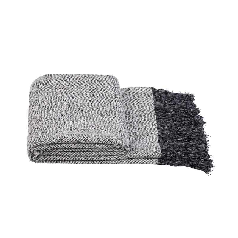 Northern Europe Open Houses furniture Versatile sofa End of the bed blankets Black and White color mixing sofa Wool knitting Towel Special Offerin the Bedclothes , Leisure blanket/Woolen blanket/Carpet category - from Buy2taobao.com to provide professional Taobao agent buy service