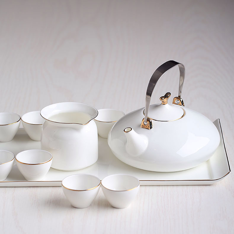 a complete set Bone tea set teapot teacup Tray household Kungfu Online tea set Simplicity ceramics White Phnom Penh practical suitin the Tableware , Tea set , Tea package category - from Buy2taobao.com to provide professional Taobao agent buy service