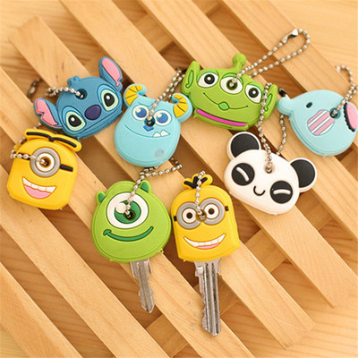 韩国可爱卡通钥匙扣 可挂硅胶钥匙套 钥匙保护套 创意钥匙扣挂件