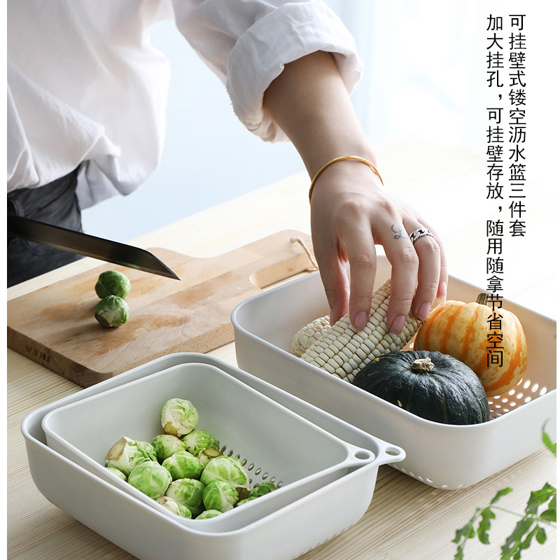厨房水果盘家用客厅洗菜盆沥水篮创意果蔬收纳蓝淘米神器菜篮子盆在类目 餐饮具, 餐具, 果盆/果盘/果篮中 - 来自Buy2taobao.com提供专业的淘宝代购服务