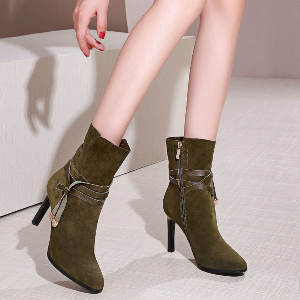 2017 Autumn and winter New products Scrub Stiletto Central boot Extra high heels High-end fashion Boots Anti-skin Riding bootsin the Women's Shoes, Boots category - from Buy2taobao.com to provide professional Taobao agent buy service