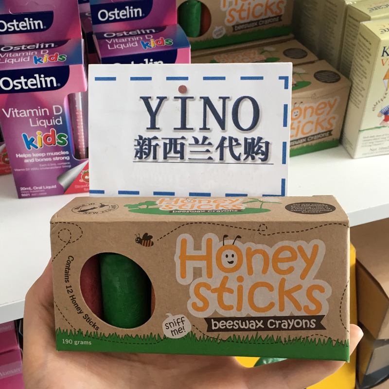 新西兰Honey sticks蜂蜡蜡笔儿童宝宝蜡笔8色12色无毒可食用在类目 电子词典/电纸书/文化用品, 画具/画材/书法用品, 蜡笔中 - 来自Buy2taobao.com提供专业的淘宝代购服务