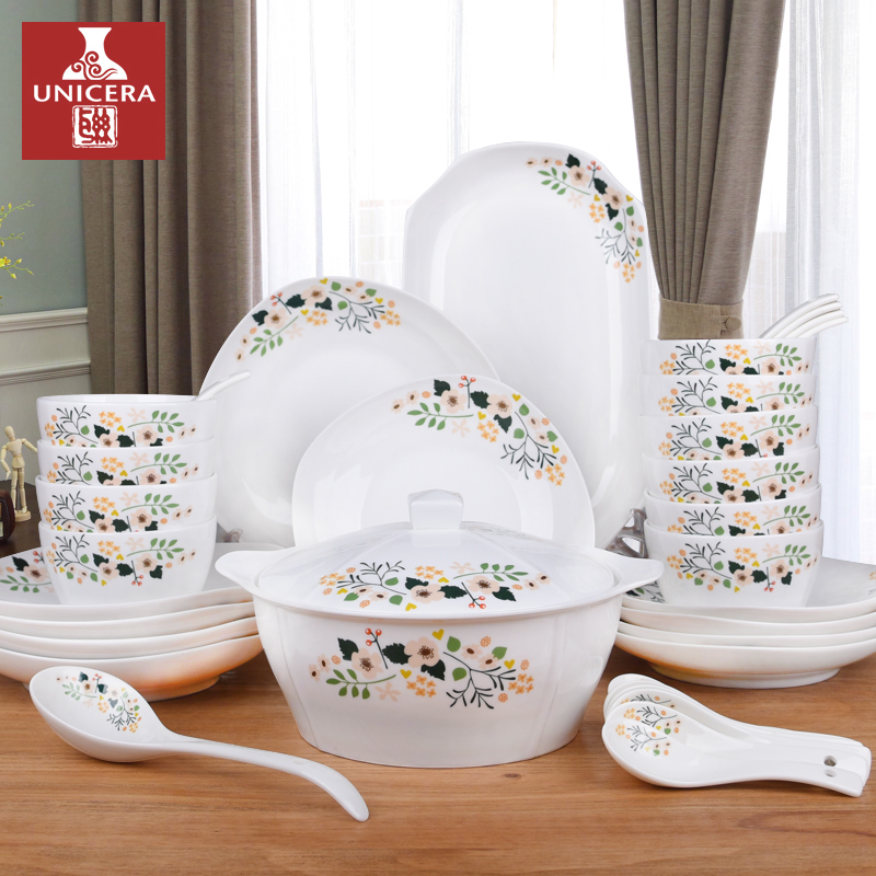 33 Jingdezhen Cutlery Set household Simplicity fresh ceramics plate Dishes Dishes combinationin the Tableware , Tableware , Porcelain tableware suit category - from Buy2taobao.com to provide professional Taobao agent buy service