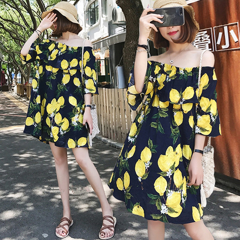 孕婦連衣裙夏2019時尚中長款碎花露肩寬松沙灘裙子懷孕期夏裝潮媽在類目 孕婦裝/孕產婦用品/營養, 孕婦裝, 連衣裙中 - 來自Buy2taobao.com提供專業的淘寶代購服務