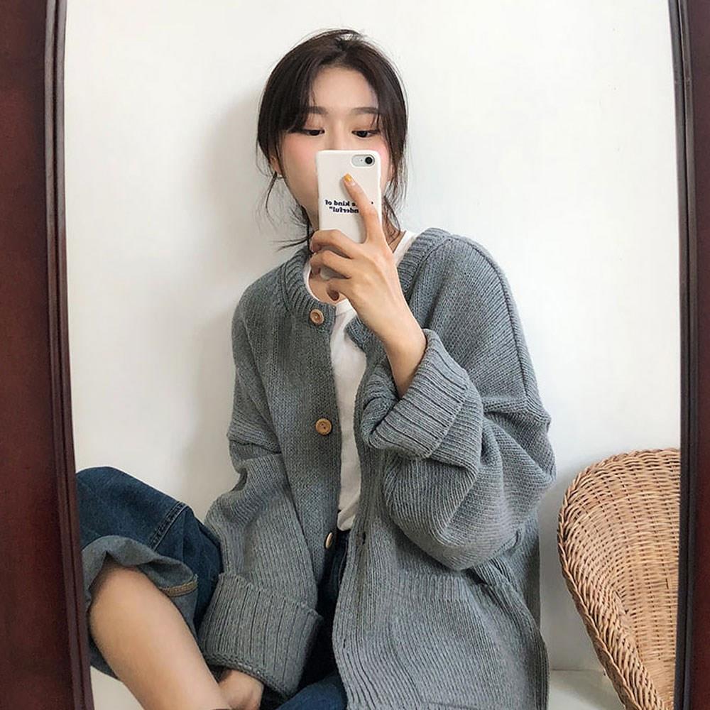 2018秋装新款韩版宽松显瘦加厚针织衫毛衣女学生长袖开衫外套上衣在类目 女装/女士精品, 毛衣中 - 来自Buy2taobao.com提供专业的淘宝代购服务