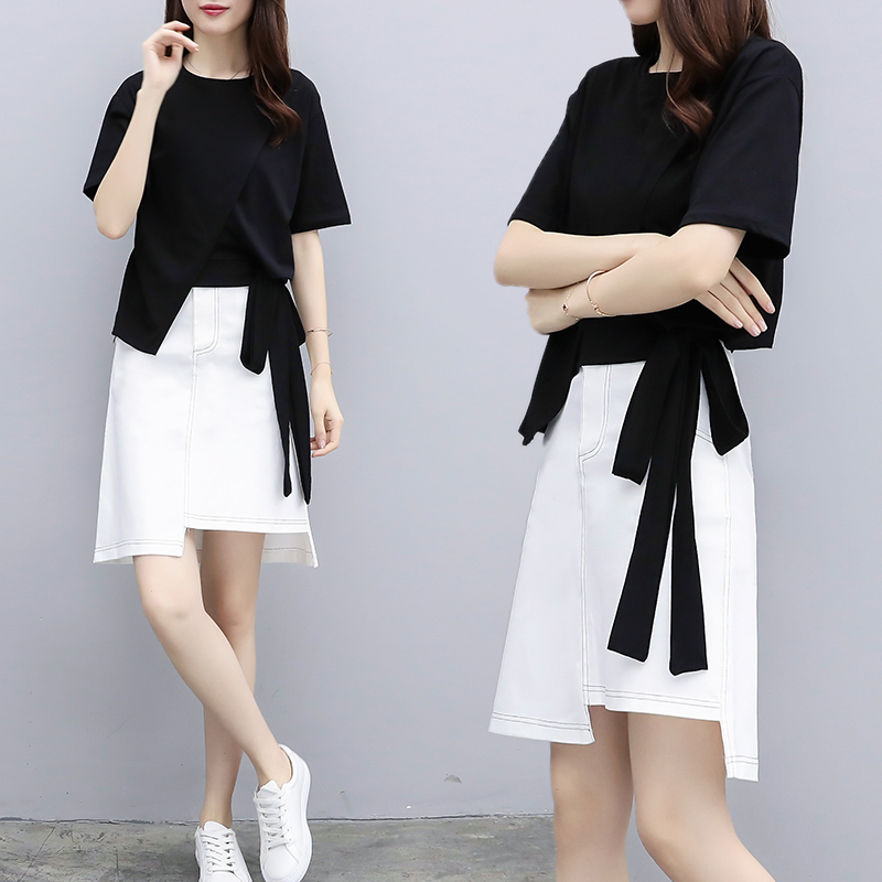 Hong Kong Agency purchase the republic of korea Large Women's wear Fat sister new pattern Summer wear Two piece set Show thin leisure time suit By agein the Women's clothing/Boutique , Large size women category - from Buy2taobao.com to provide professional Taobao agent buy service
