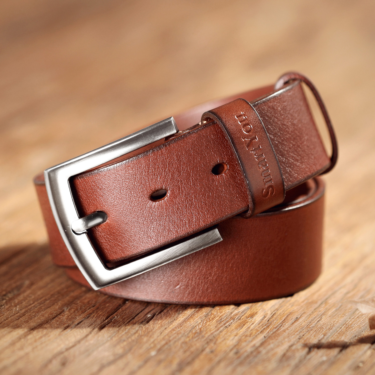 SmartYou man Leather belt Versatile Buckle belt leisure time Retro genuine leather First layer of leather beltin the Accessories/Leather belt/Hat/Muffler , Belt/Leather belt/Yaolian category - from Buy2taobao.com to provide professional Taobao agent buy service